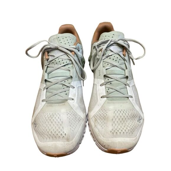 On Running Cloudflow Road Running Shoe Aloe Green Mesh Upper Athletic Sneaker 9. - Picture 4 of 12